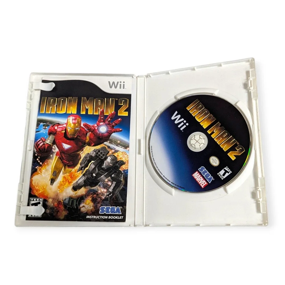 Nintendo Wii 4 Game Lot Sonic Colors Iron Man 2 Cars 2‎ Speed Racer CIB Bundle